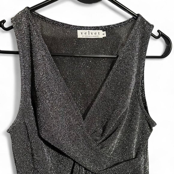 Velvet by Graham & Spencer Shimmery Silver Tank Top - Picture 2 of 6
